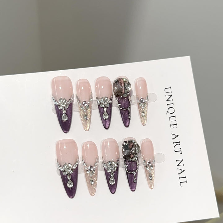 Decorative Stiletto Press-On Nail Set