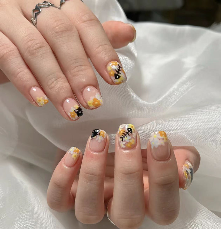 Ombre Long-Stiletto Press-On Nails Set Kalsten