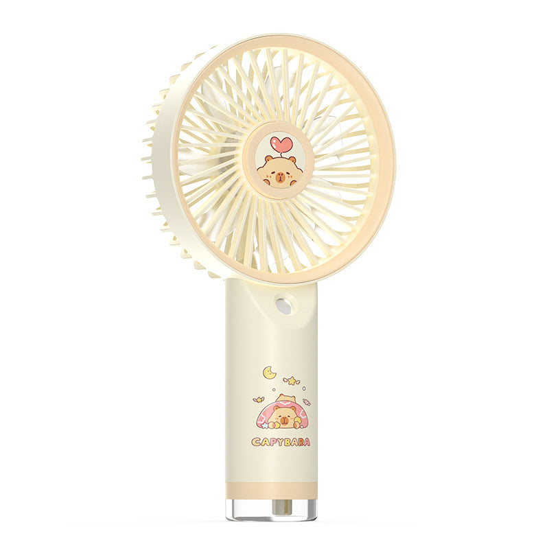 Unisex Portable Hand Fan with Playful Capybara Design Kalsten