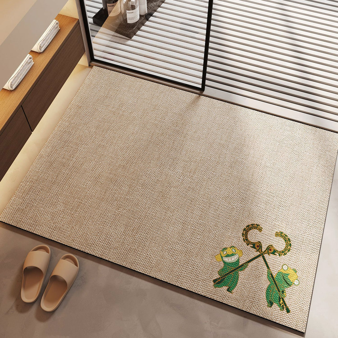 Playful Cartoon Animal Doormat