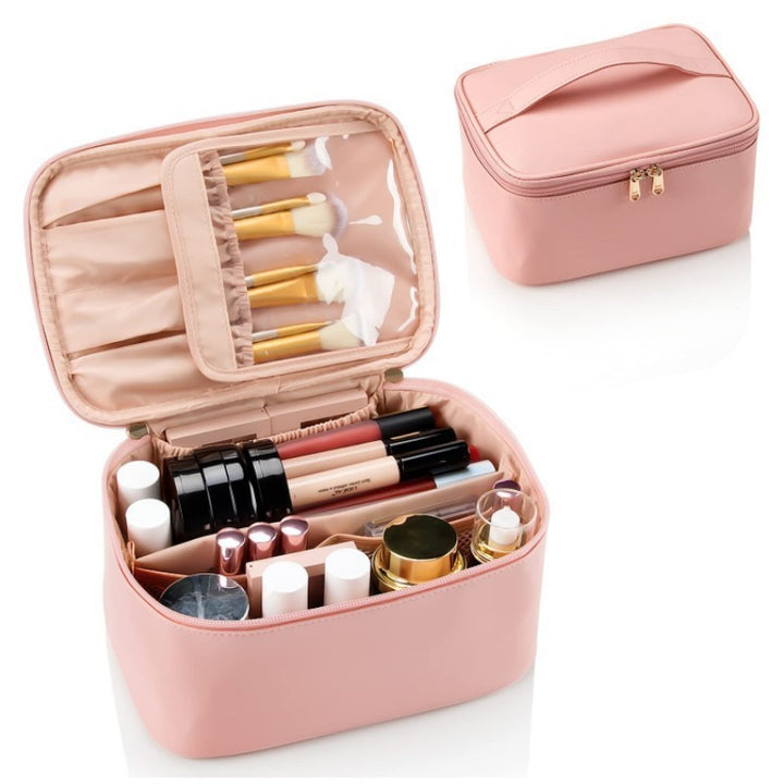 Cosmetic Organizer Bag with Structured Design and Versatile Compartments Kalsten