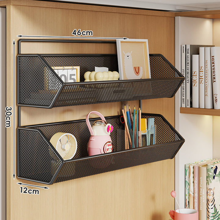Over-Cabinet Mesh Hanging Storage Basket Shelf Organizer