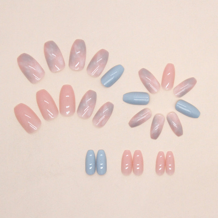 Ombre Glossy Nail Tips Kalsten