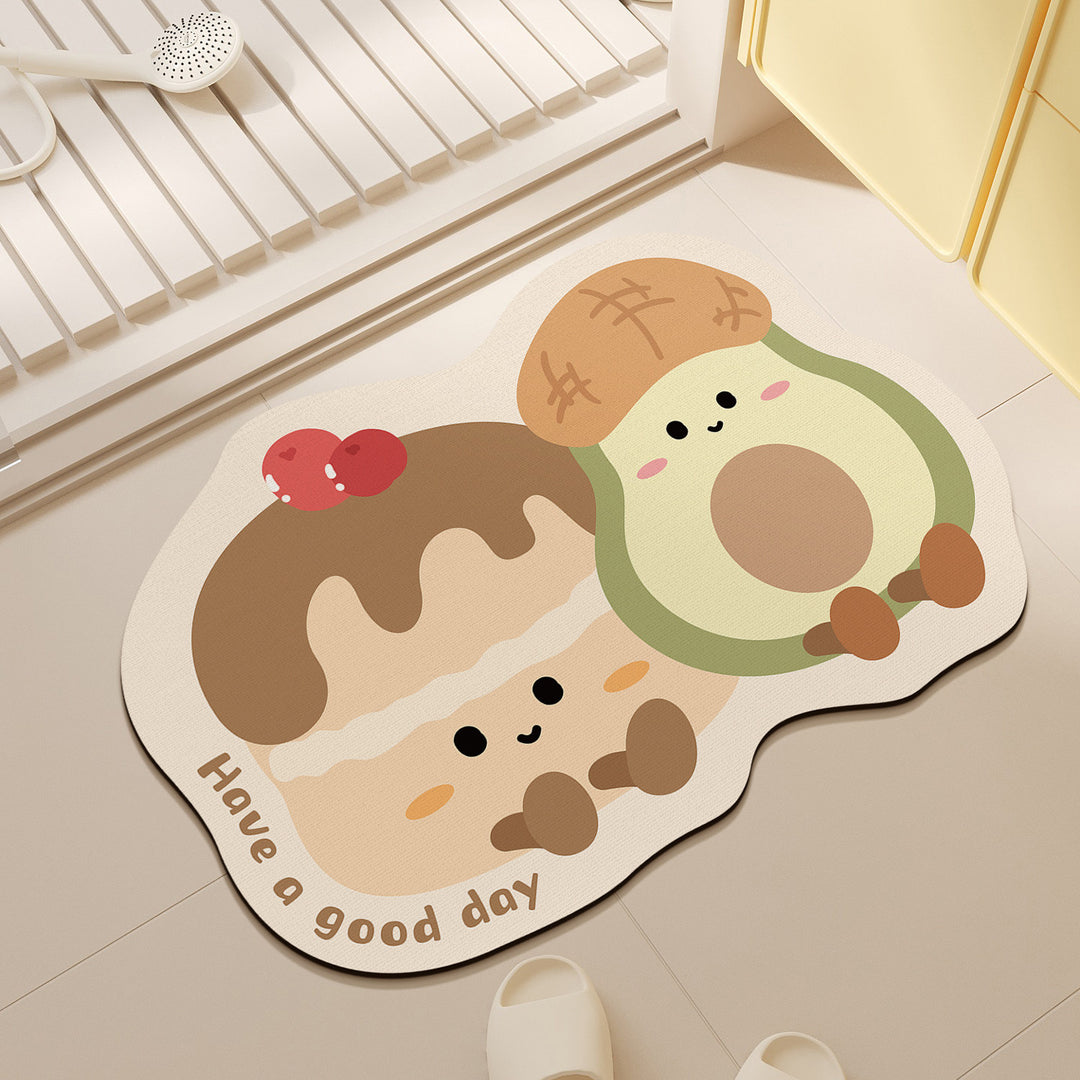 Cute Cartoon Character Floor Mat