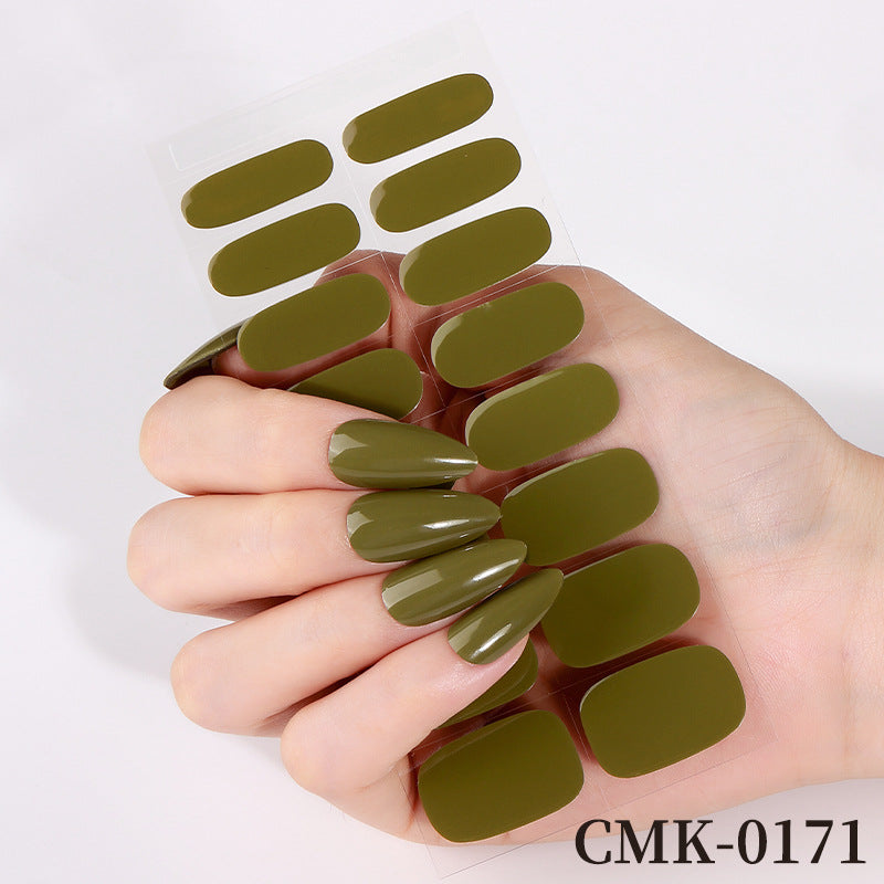 Glossy Press-On Nail Wraps