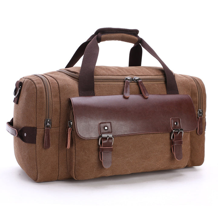 Spacious travel bag with high-quality leather trim Kalsten