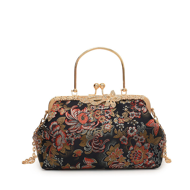 Vintage Floral Evening Bag
