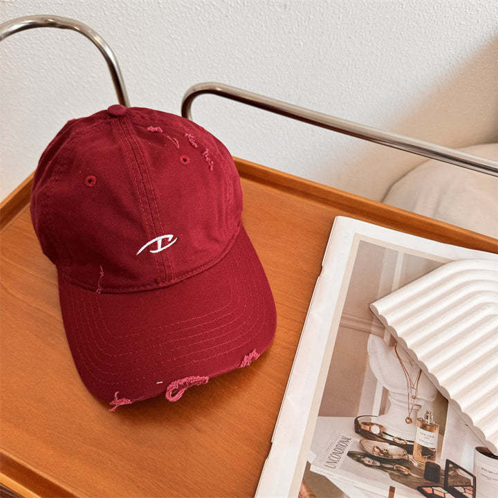Men's Distressed Cotton Baseball Cap Kalsten