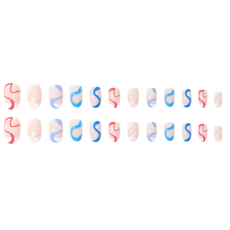 Artistic Abstract Press-On Nail Set Kalsten