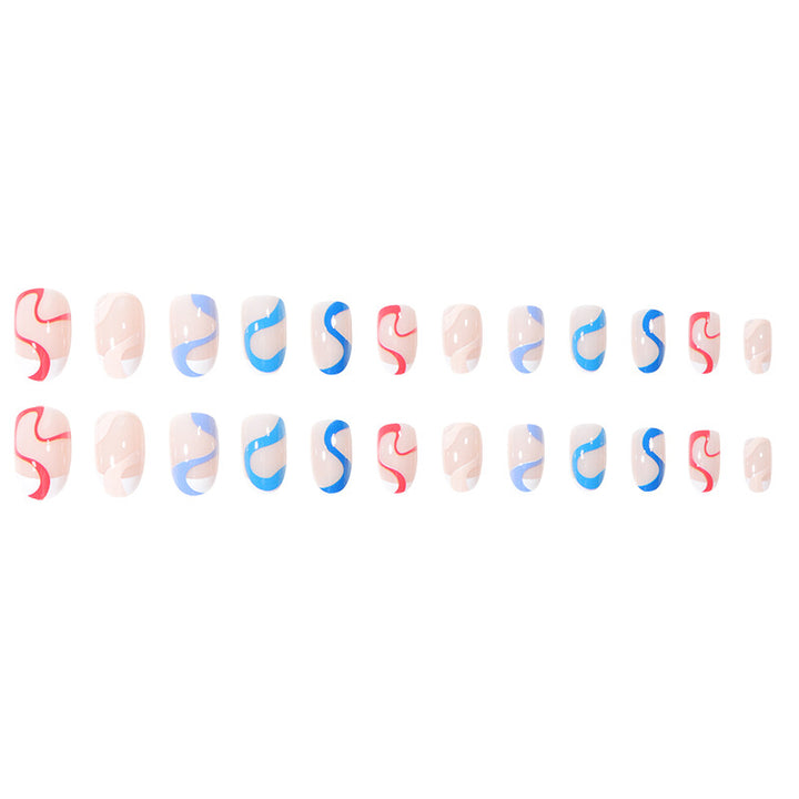 Artistic Abstract Press-On Nail Set Kalsten