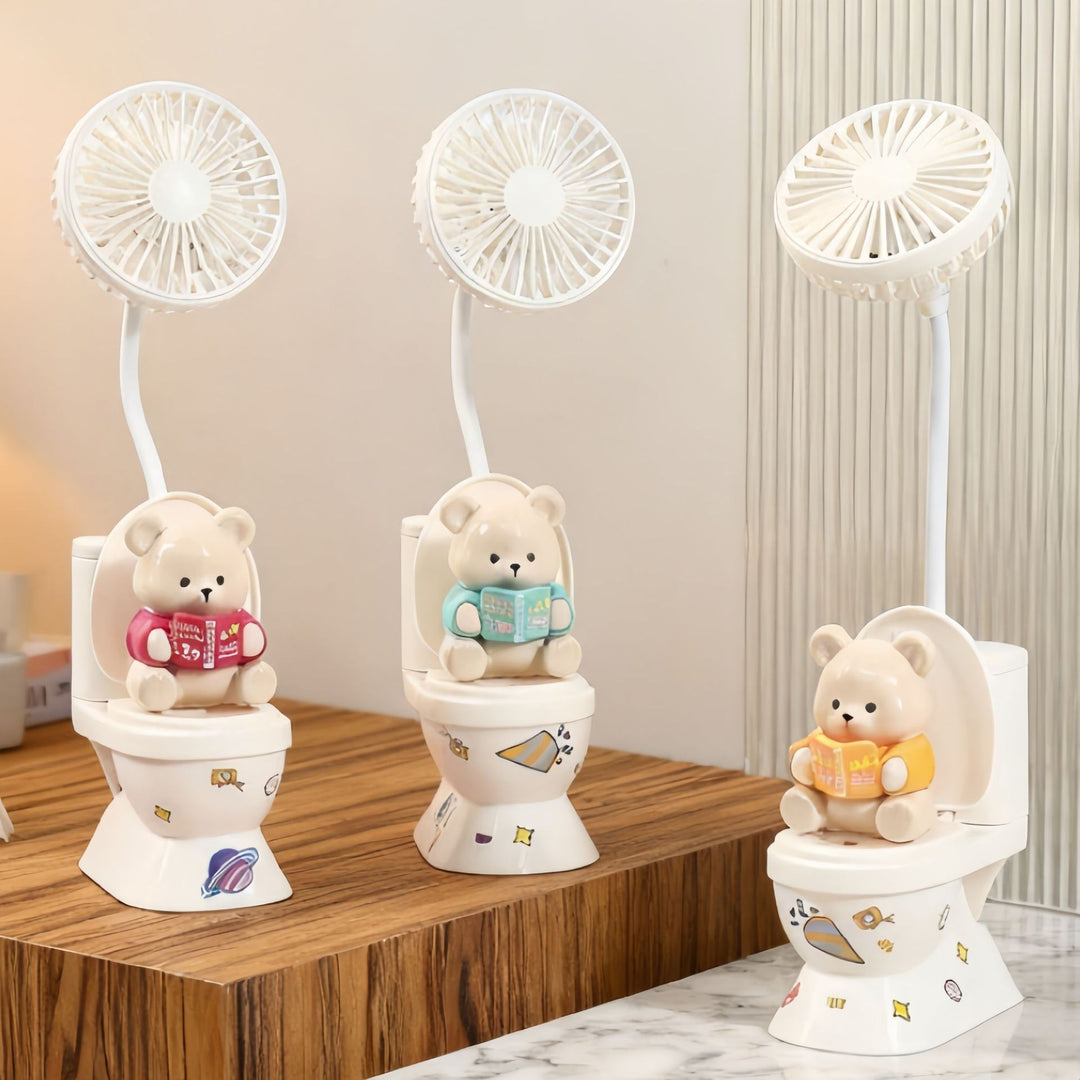 Women's Table Fan with Creative Bear Design Kalsten