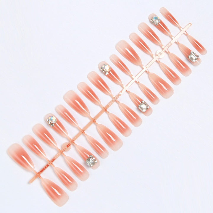 Artificial nail set with elegant crystalline accents Kalsten