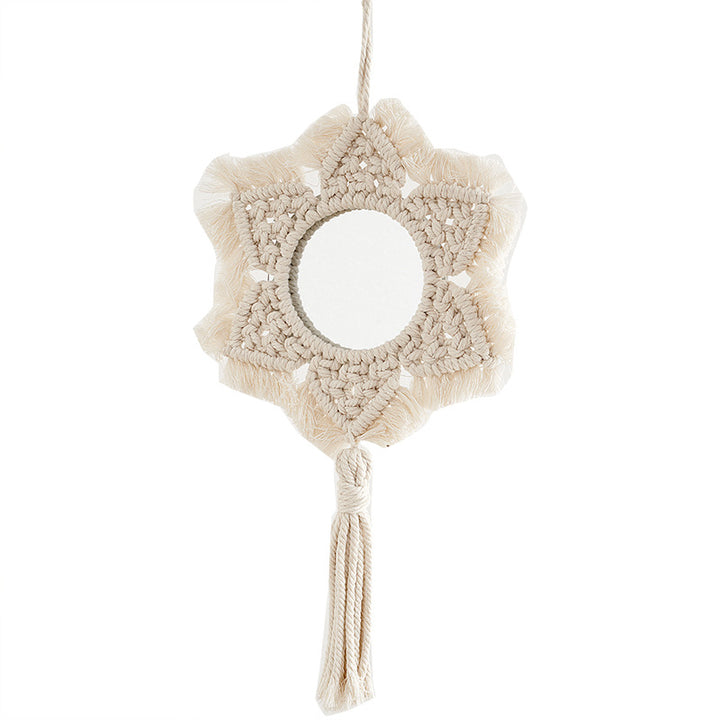 Macrame Star-Shaped Wall Mirror Kalsten