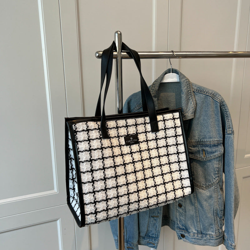 Elegant Textured Tote Bag Kalsten
