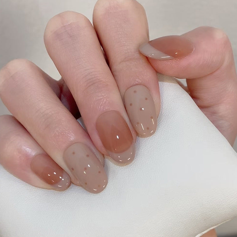 Natural Finish Press-On Nail Set Kalsten