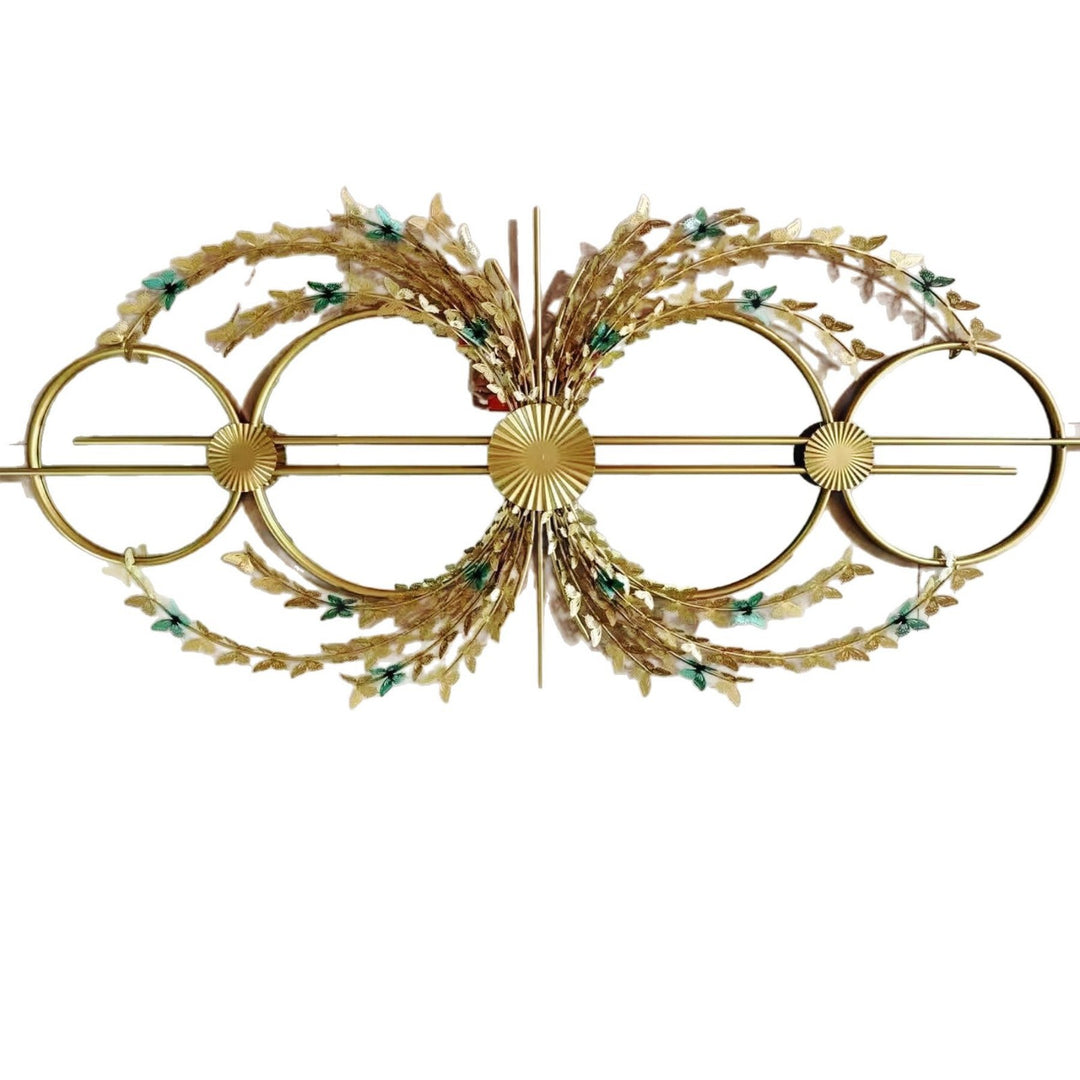 Elegant Botanical Wall Mirror with Decorative Floral Accents Kalsten