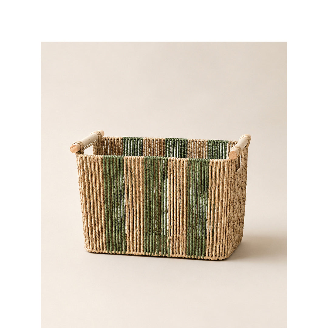 Elegant storage basket with sturdy handles Kalsten
