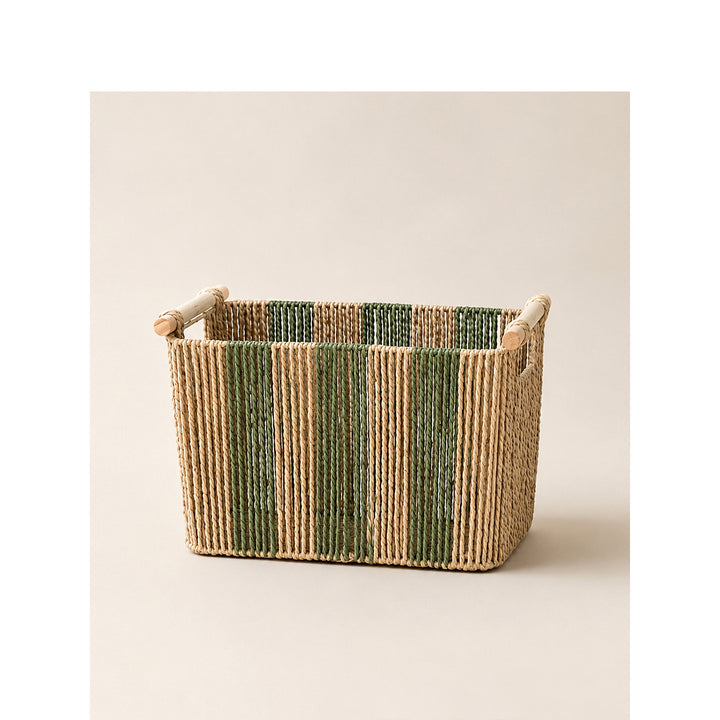 Elegant storage basket with sturdy handles Kalsten