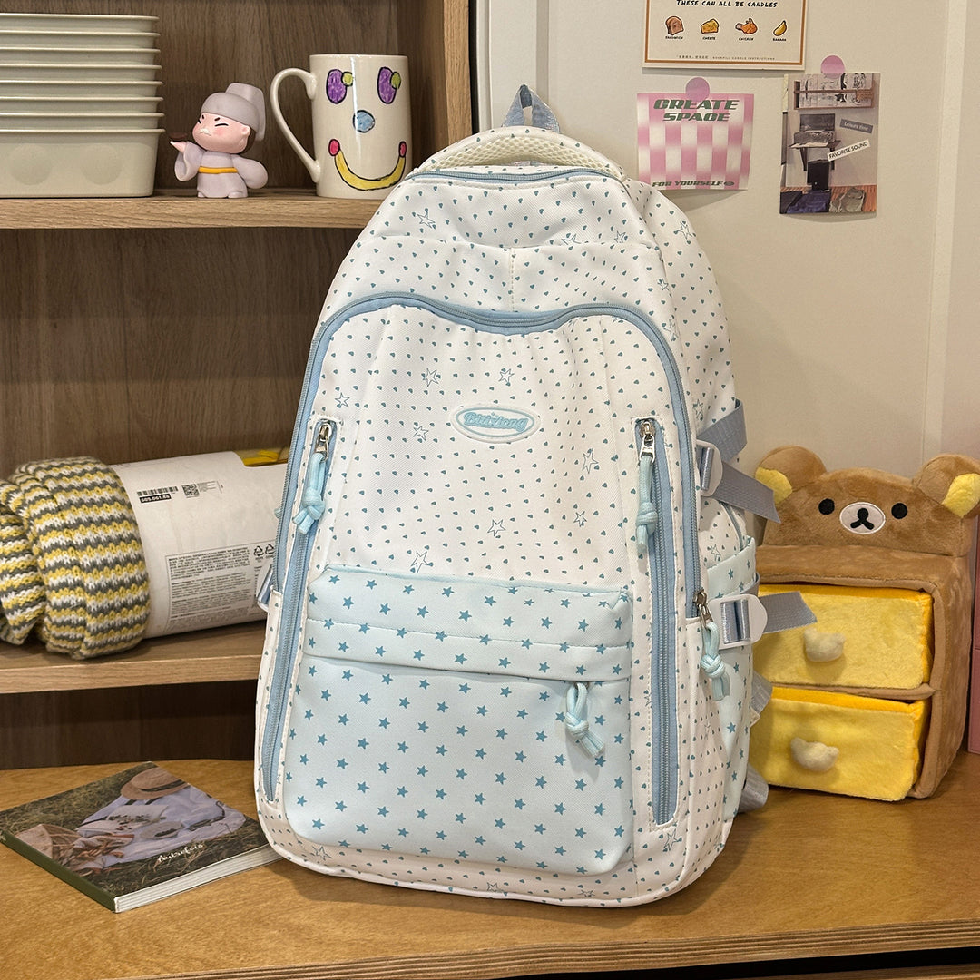 Decorative Star-Patterned Backpack Kalsten