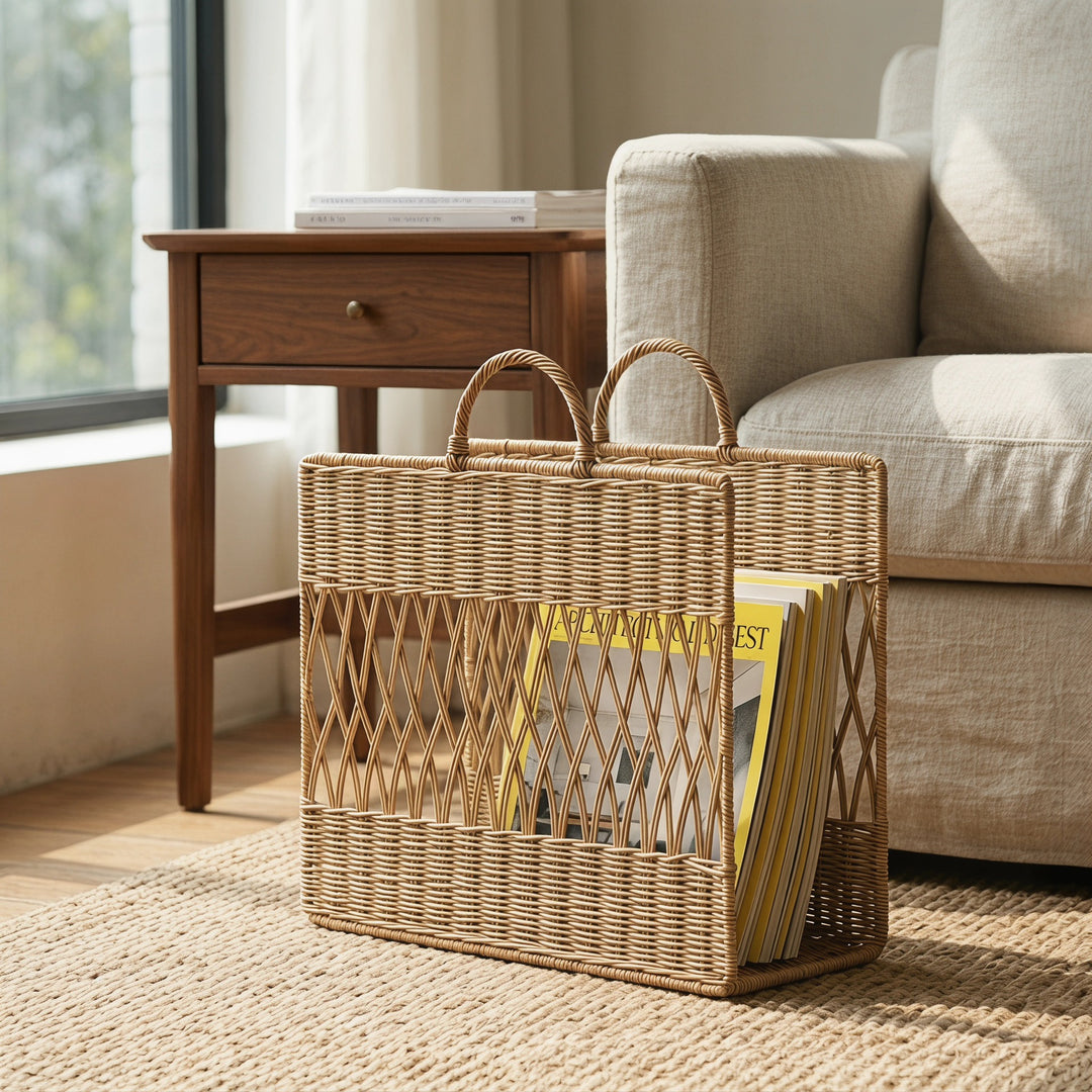 Handmade storage basket with viewing window Kalsten