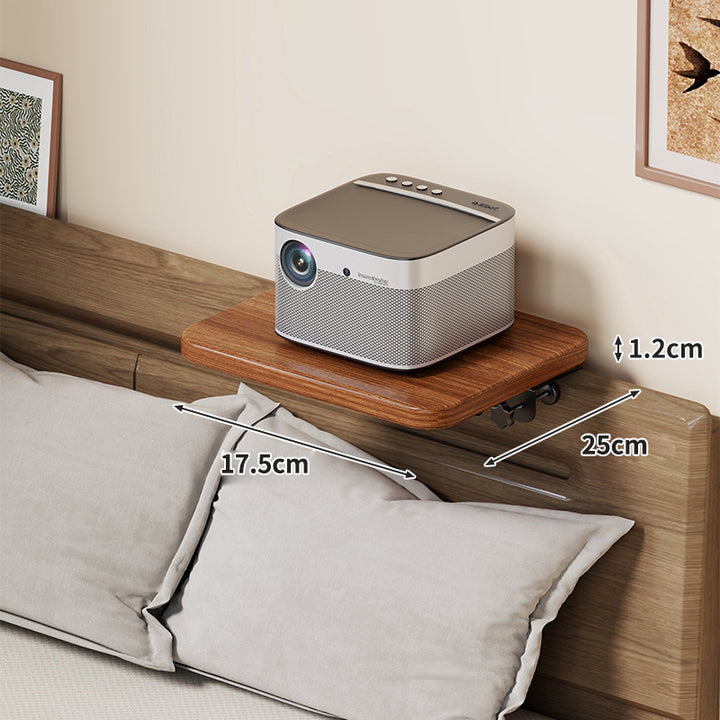 Slim Wall-Mounted Floating Bedside Shelf with Concealed Brackets