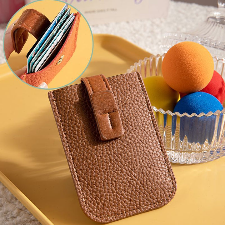 Minimalist RFID-Blocking Leather Card Holder Kalsten