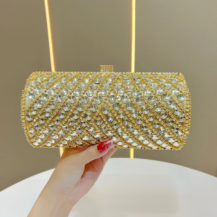 Sparkling Crystal-Studded Evening Clutch