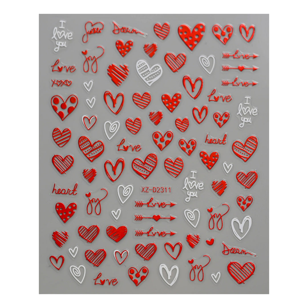 Cute Love-Themed Nail Art Charms