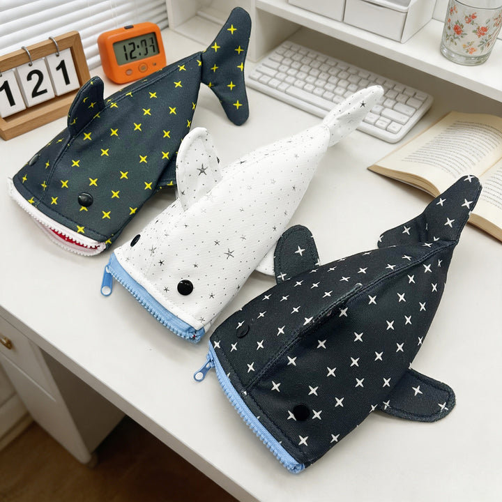 Plush Shark-Shaped Pencil Case Kalsten