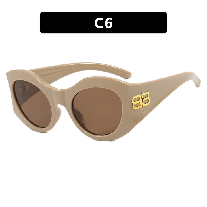 Ladies stylish Cat-Eye sunglasses with high-gloss design and protective lenses Kalsten