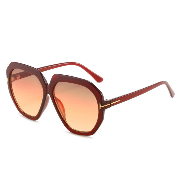 Fashion-Forward Oversized Hexagonal Sunglasses Kalsten