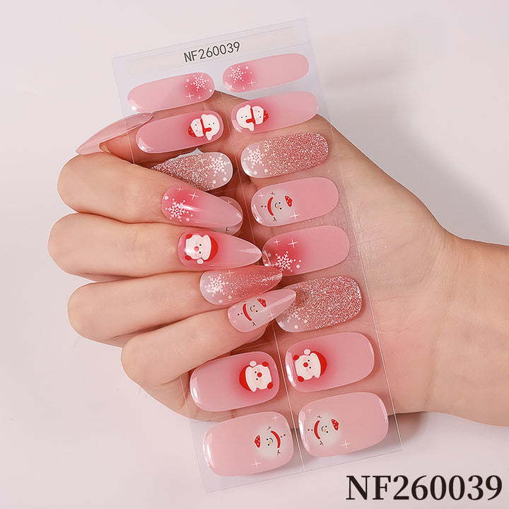 Festive Christmas Nail Art Wraps