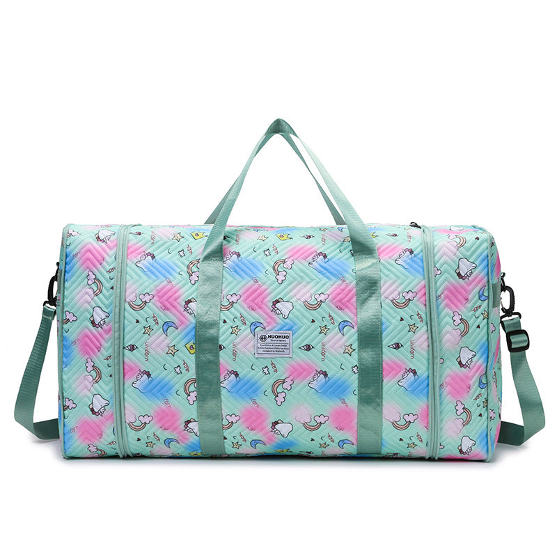 Fun Patterned Gym Duffel Bag
