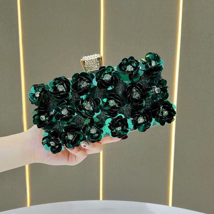 Floral Embellished Evening Clutch  1791727849