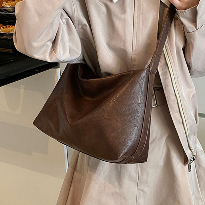 Slouchy Leather Tote Bag