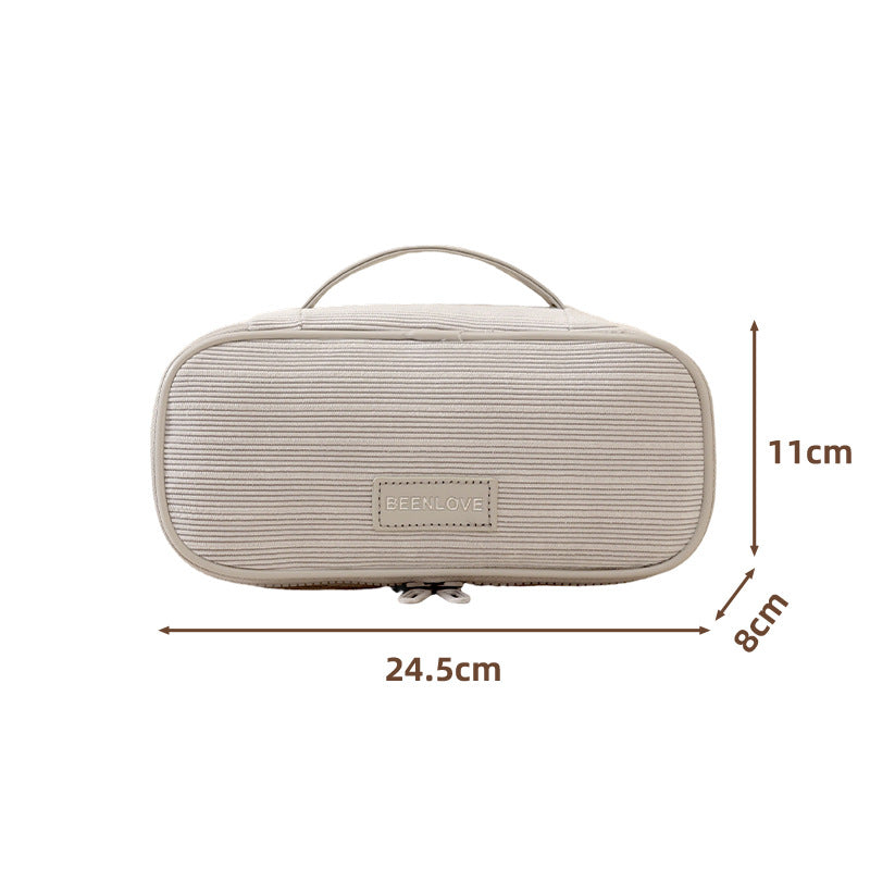 Textured Travel Makeup Case Kalsten