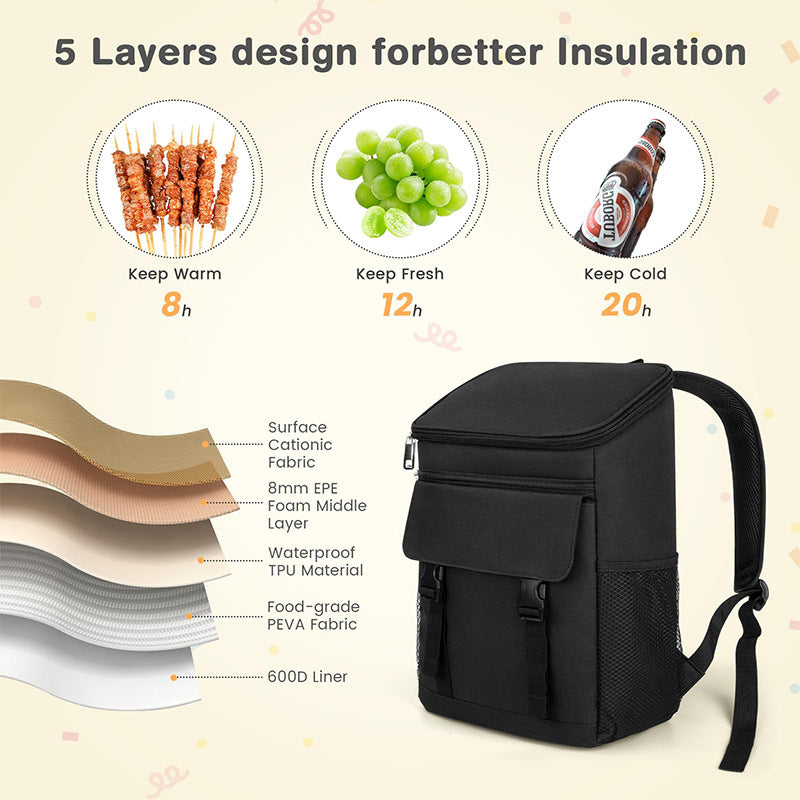 Cooler backpack with multifunctional interior Kalsten