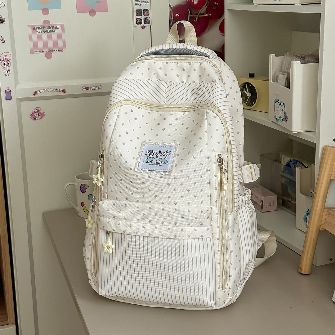 Whimsical Star-Embellished School Backpack Kalsten