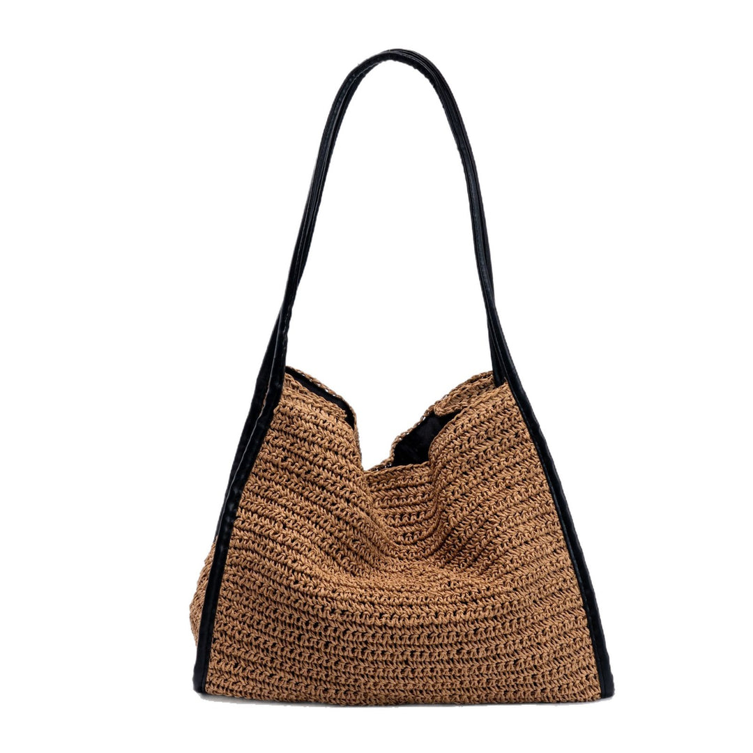 Practical macrame crossbody bag with elegant leather elements Kalsten