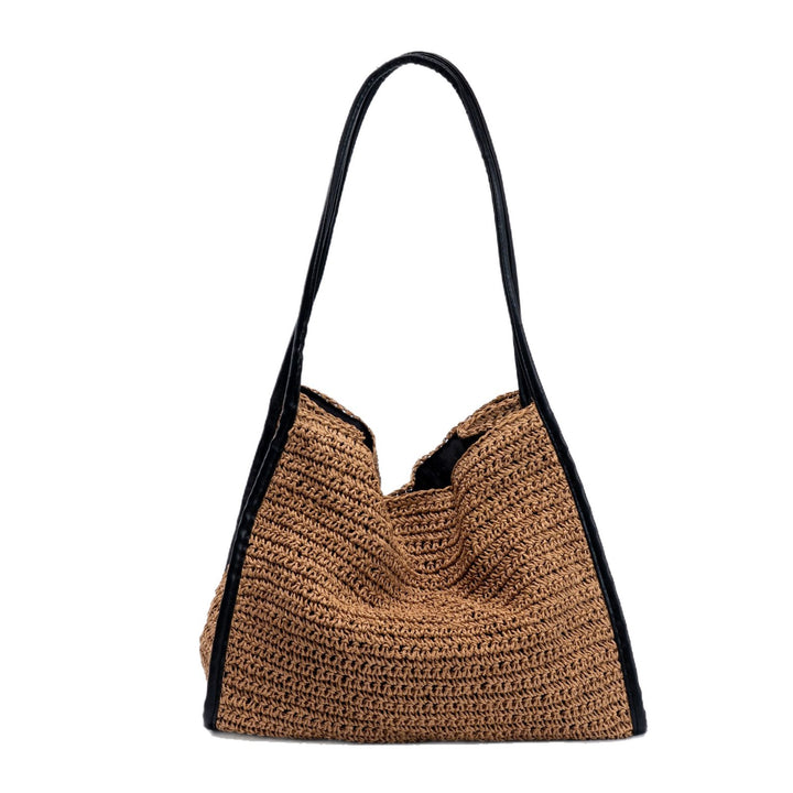 Practical macrame crossbody bag with elegant leather elements Kalsten