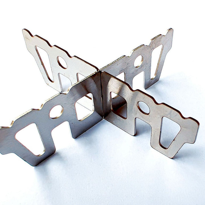 stainless steel flat key multi-tool organizer with braided cable loop Kalsten