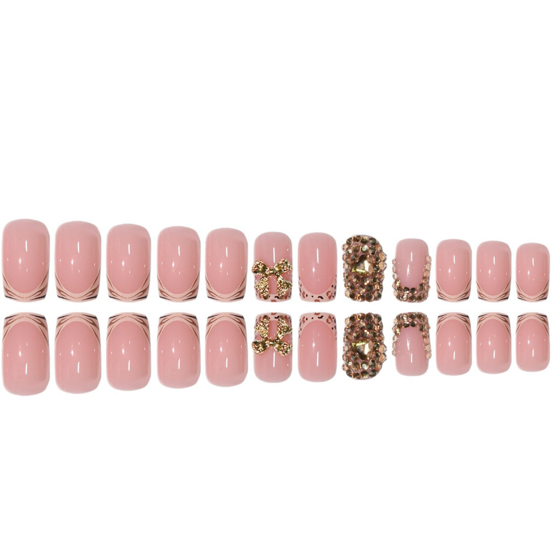 Luxury 3D Gem-Embellished Nail Extensions Kalsten