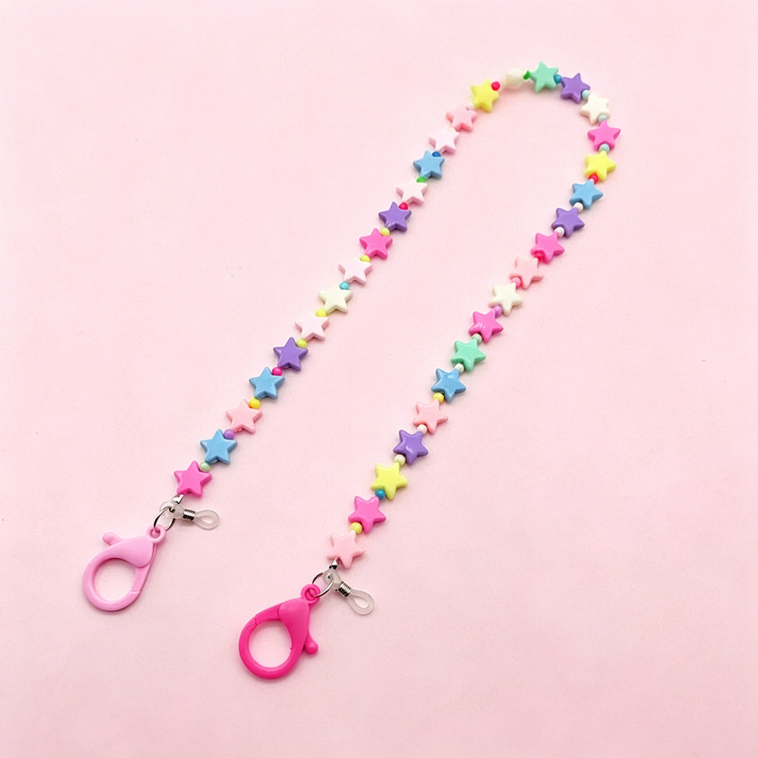 Colorful Heart-Shaped Beaded Eyewear Chain Kalsten