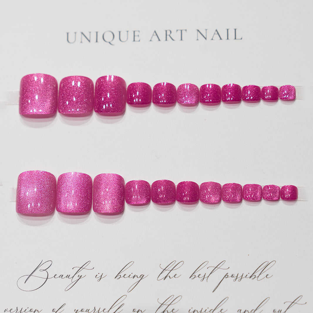 Glittering Pedicure Nail Art