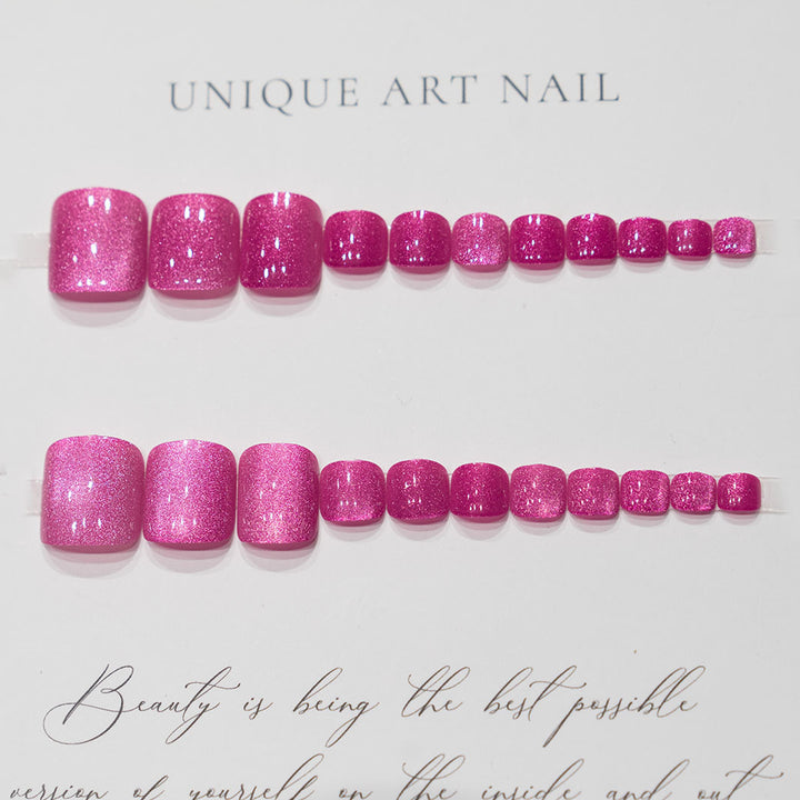 Glittering Pedicure Nail Art
