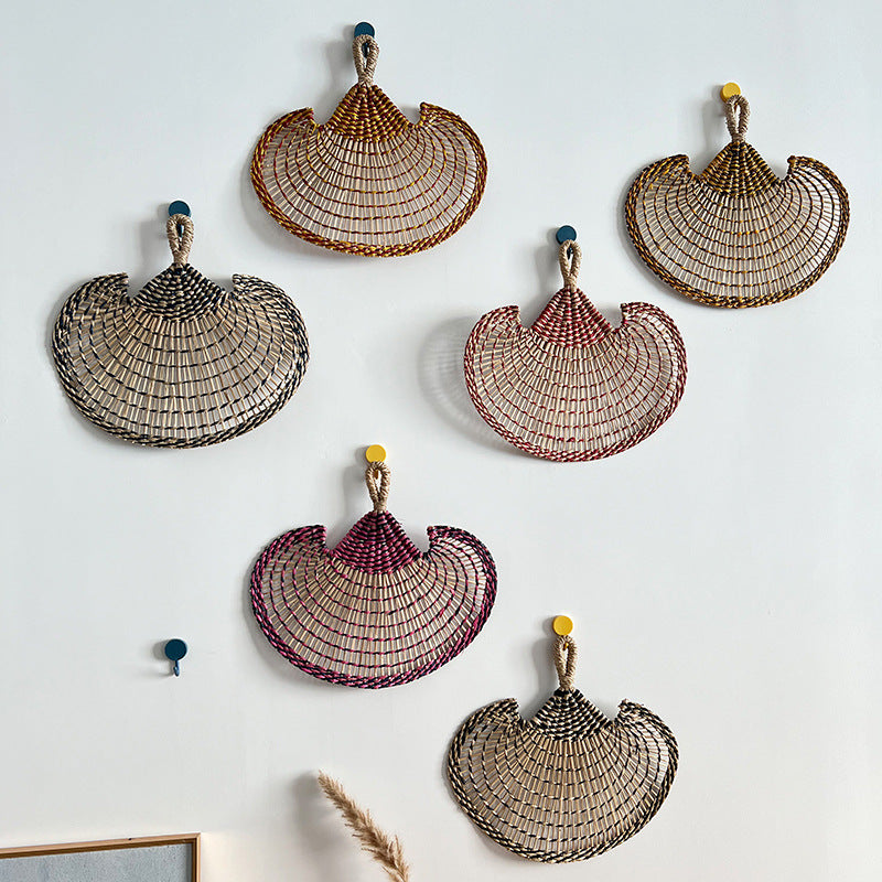 Women handmade fan made of natural materials Kalsten
