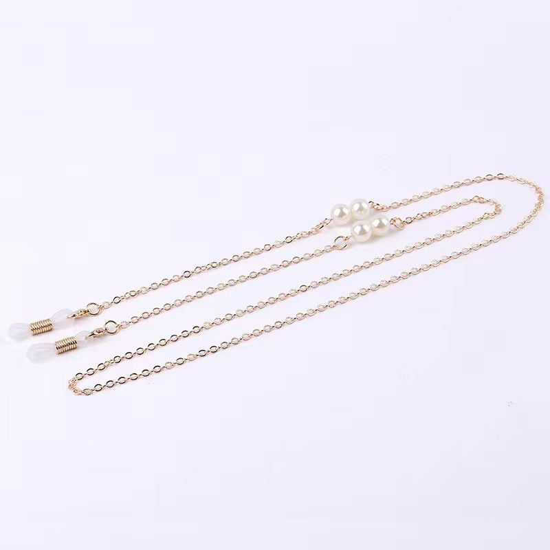 Elegant Layered Pearl and Chain Necklace Kalsten