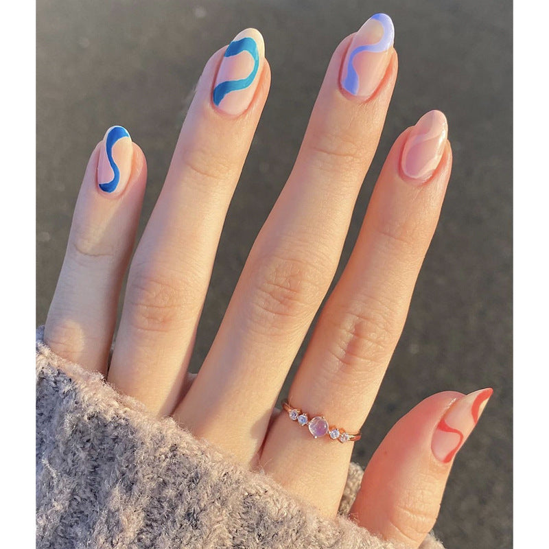 Artistic Abstract Press-On Nail Set Kalsten