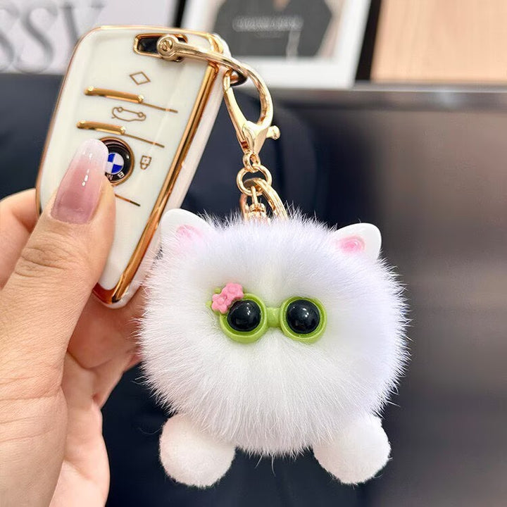 Furry Cat Plush Keychain Kalsten