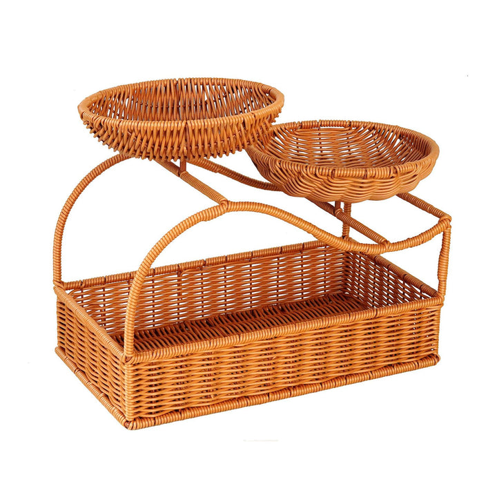 Decorative Wicker Fruit Bowl Stand Kalsten